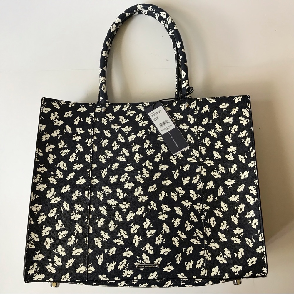 Rebecca Minkoff Black Floral M.A.B. Tote